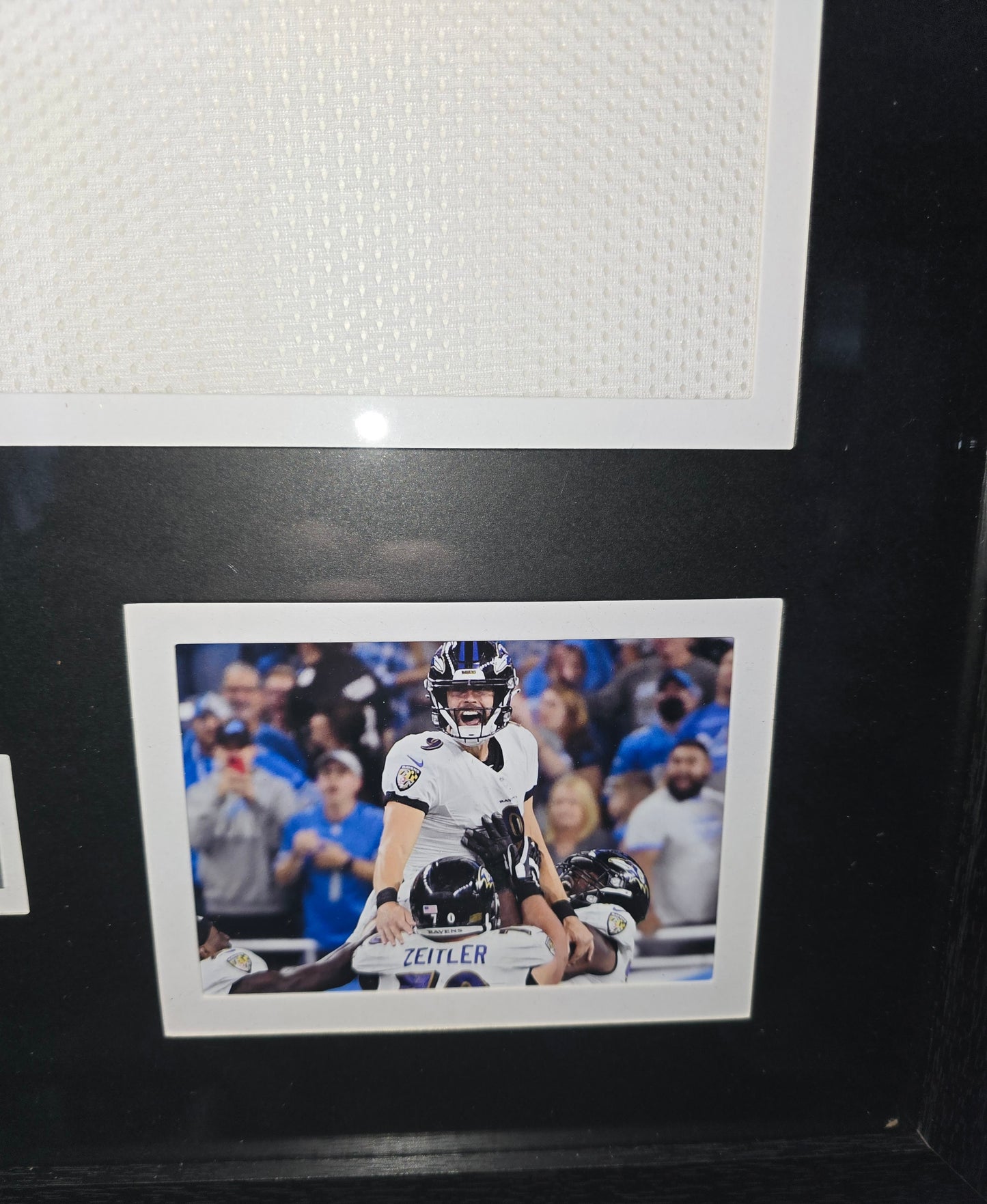 Justin Tucker Framed Jersey