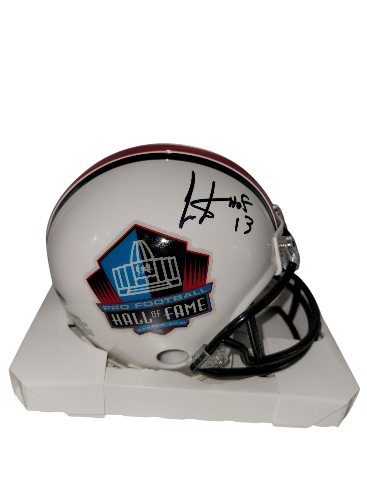 Chris Carter Signed HOF Mini Helmet w/ "HOF 13" Inscription Beckett Authenticated