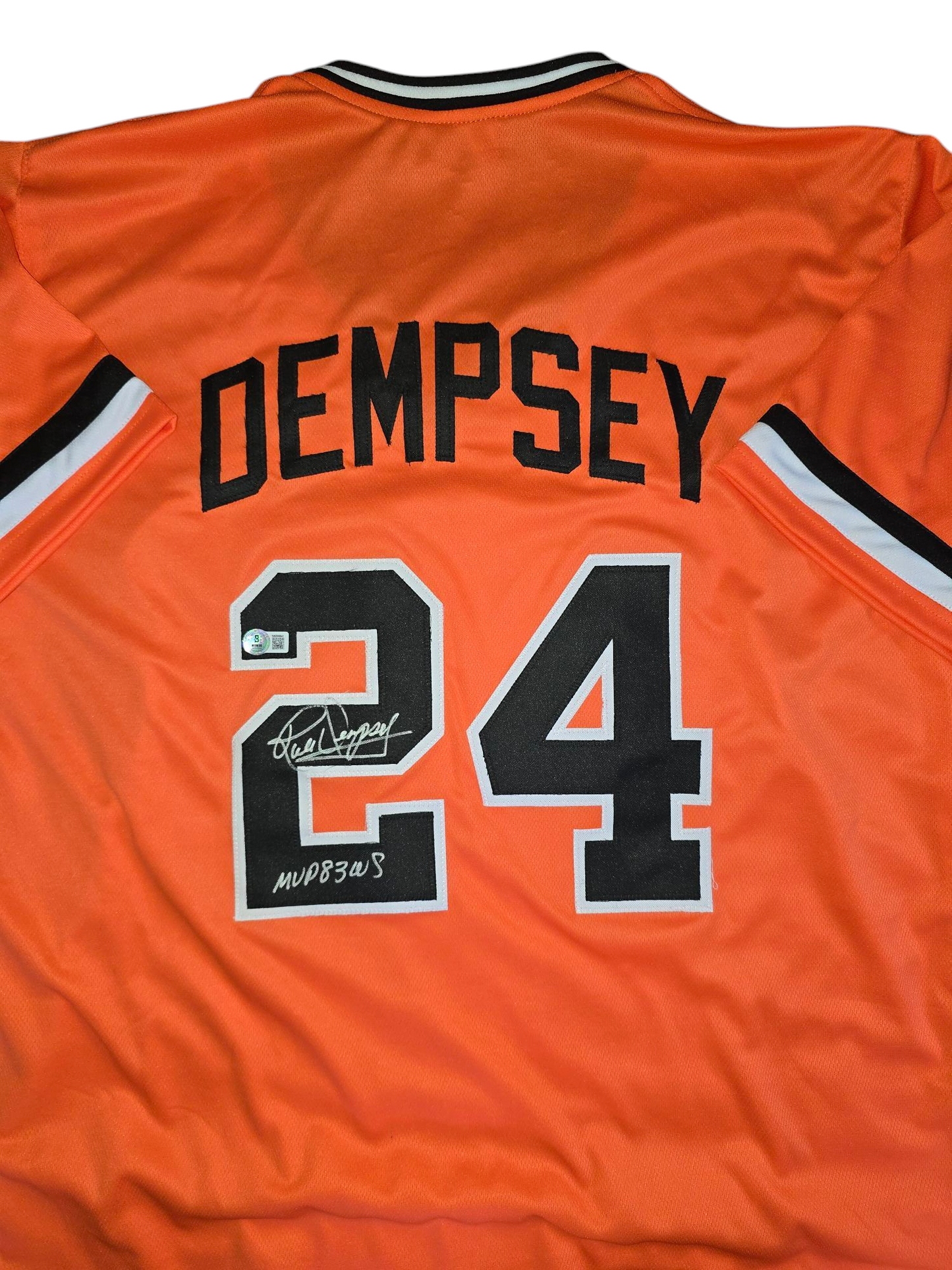 Rick Dempsey Signed Baltimore Orioles Jersey w/ "MVP '83 WS" Inscription Beckett Witness
