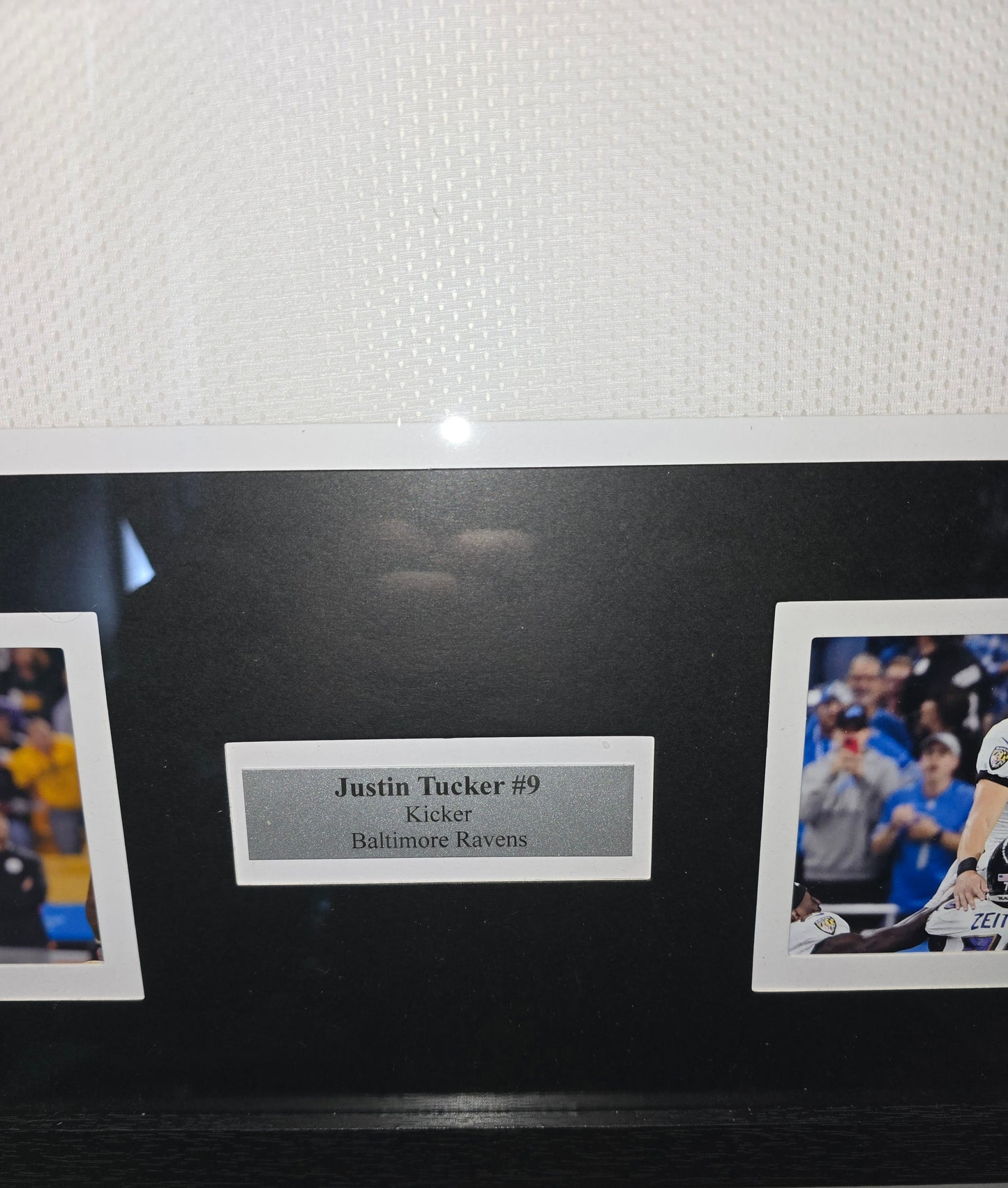 Justin Tucker Framed Jersey