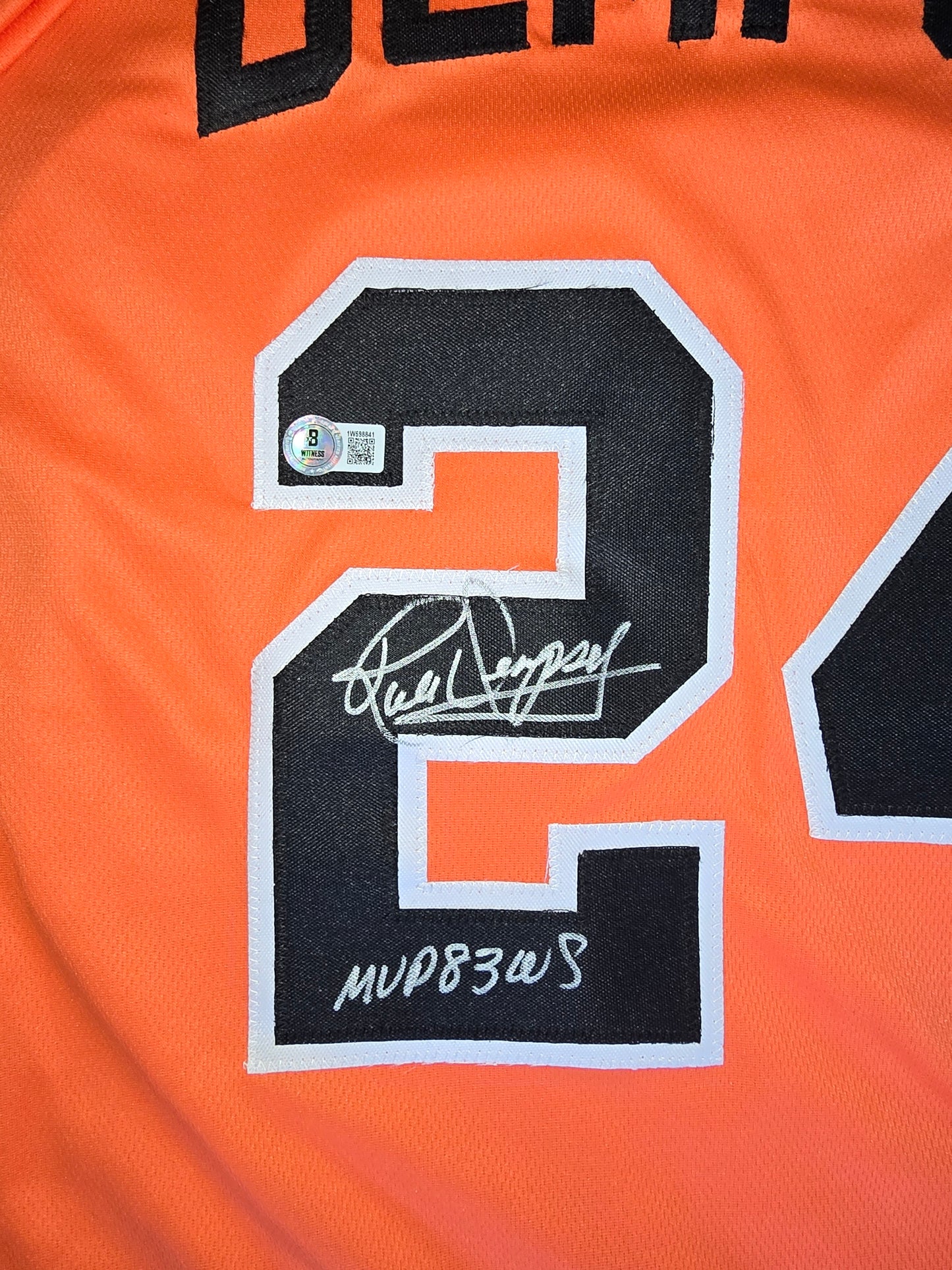 Rick Dempsey Signed Baltimore Orioles Jersey w/ "MVP '83 WS" Inscription Beckett Witness