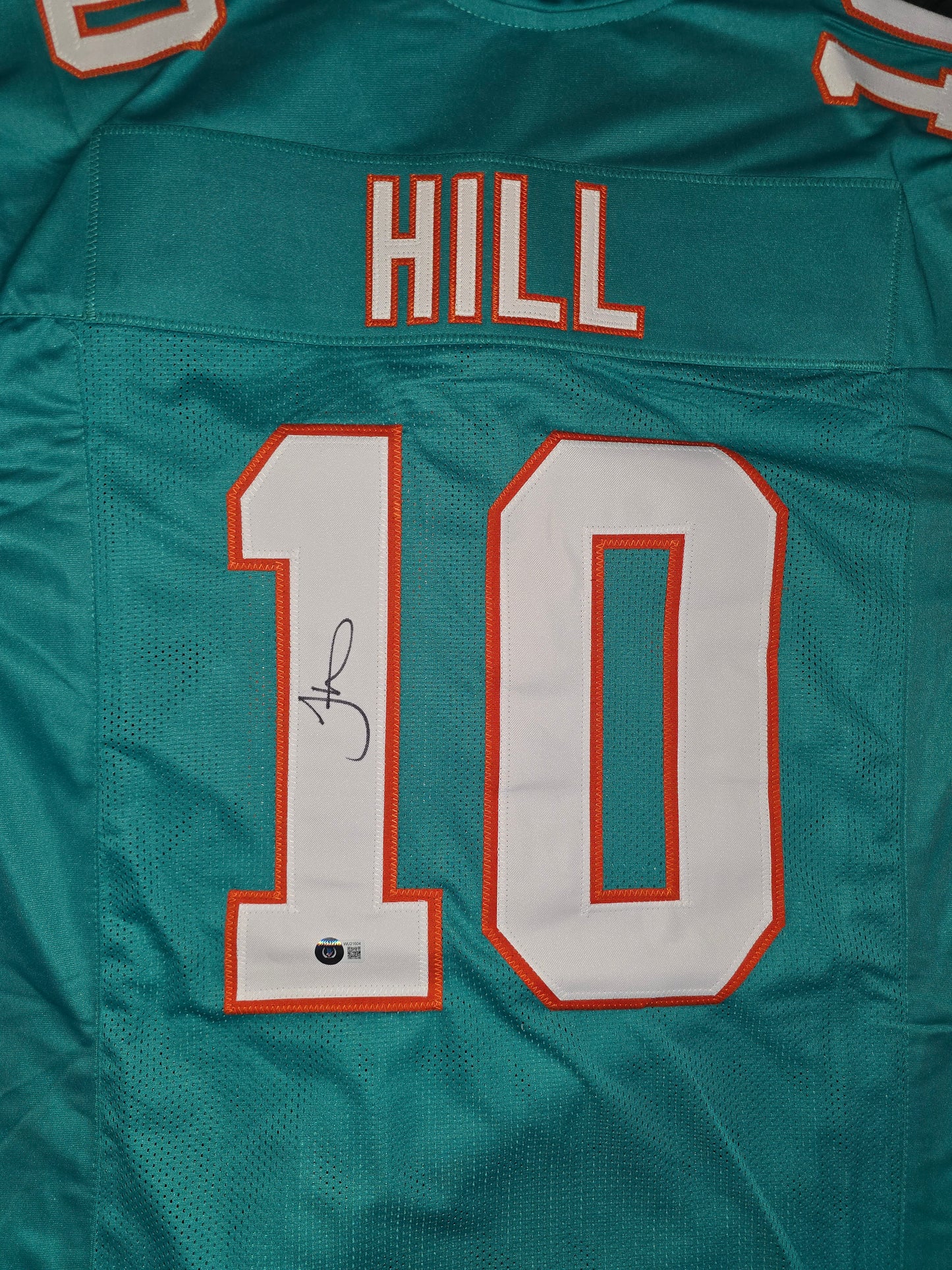Tyreek Hill Signed Miami Dolphins Pro Style Jersey Beckett Witness