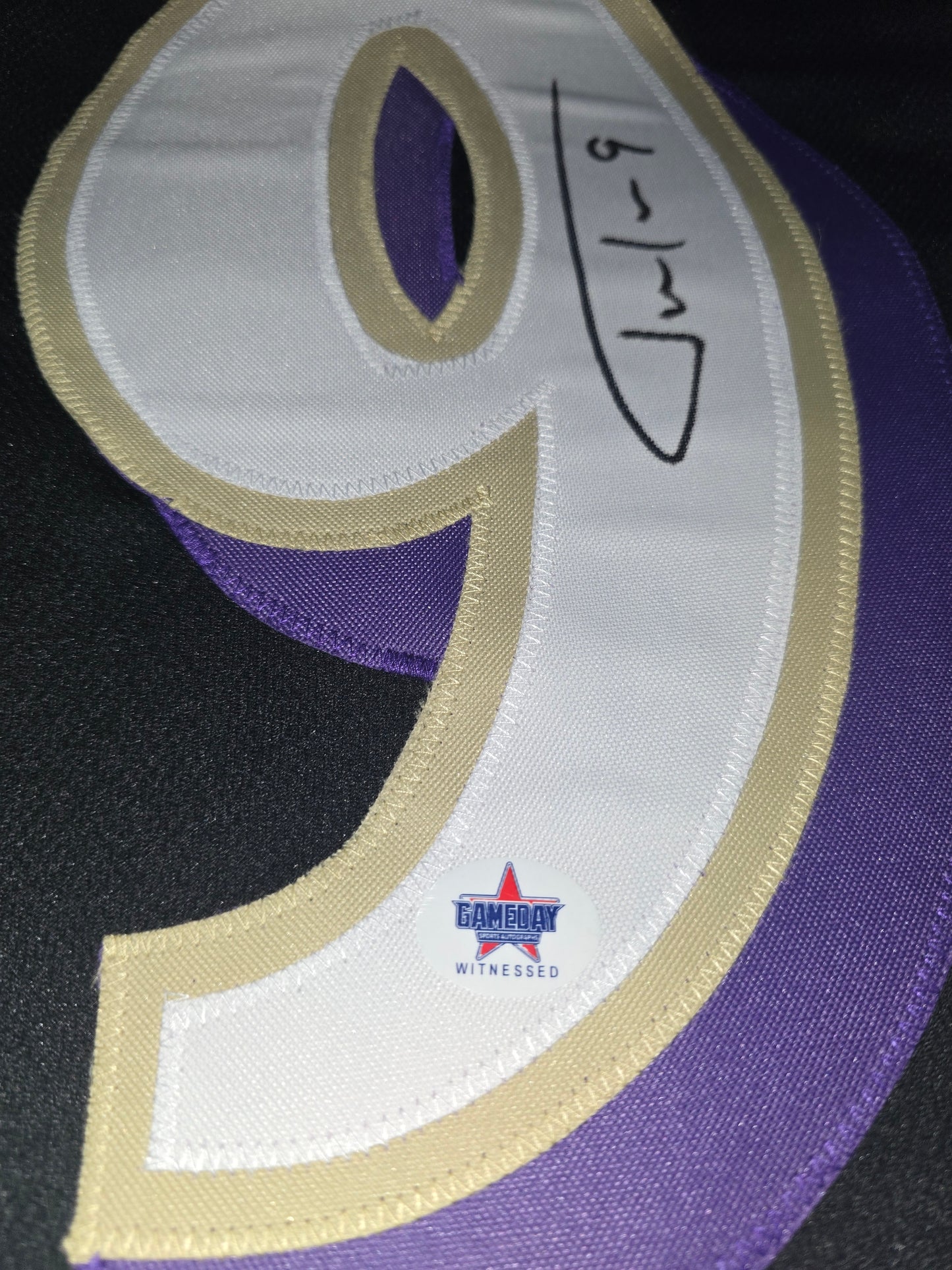 Justin Tucker Signed Baltimore Ravens Pro Style Jersey Gameday Witness