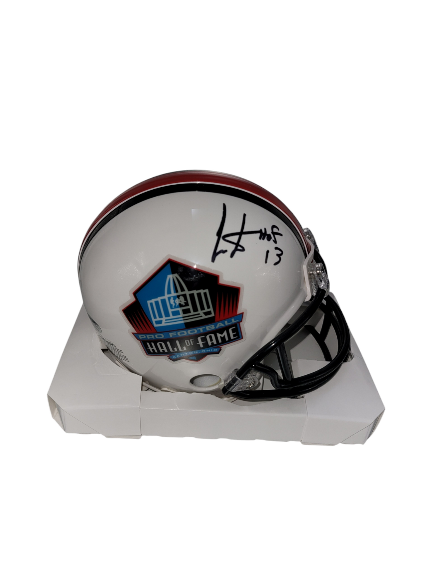 Chris Carter Signed HOF Mini Helmet w/ "HOF 13" Inscription Beckett Authenticated