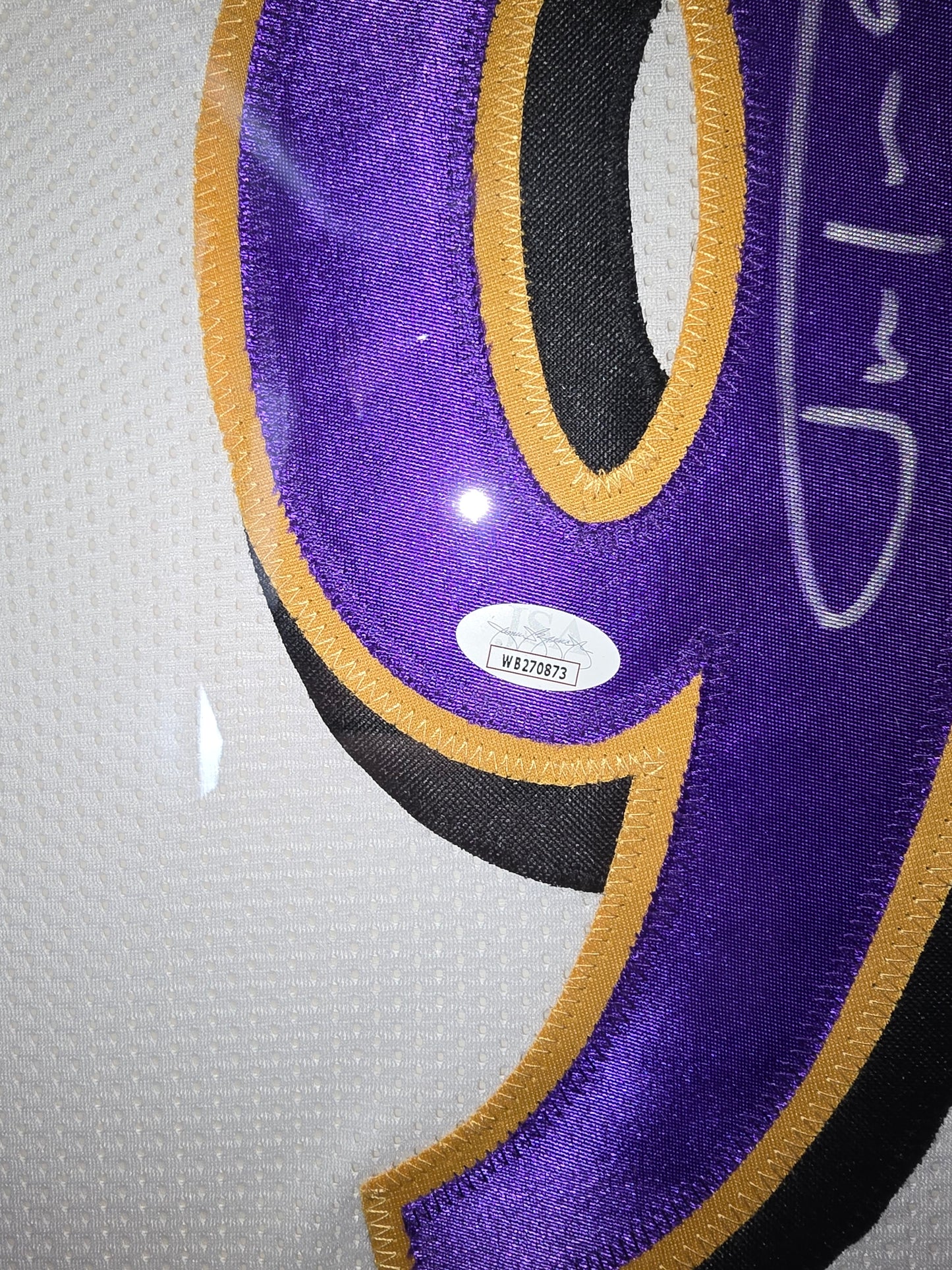 Justin Tucker Framed Jersey